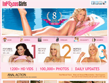 Tablet Screenshot of infocusgirls.com